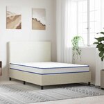 vidaXL Matelas en mousse à mémoire de forme blanc 140x190x17 cm doux