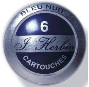 Boîte de 6 cartouches d'encre standard Bleu nuit HERBIN