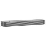 vidaXL Lit surélevé de jardin Acier galvanisé Anthracite