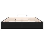 vidaXL Cadre de lit ottoman sans matelas noir 140x190 cm similicuir