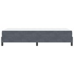vidaXL Lit boxspring avec matelas Gris foncé 90 x 190 cm Velours
