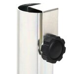 vidaXL Base de parasol avec piquets de sol Ø32-38 mm argenté acier