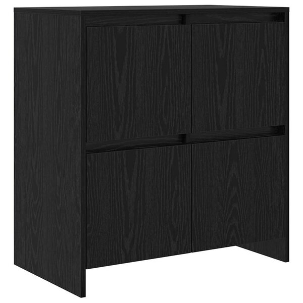 vidaXL Buffet Chêne noir 70 x 41 x 75 cm Bois d'ingénierie