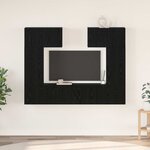 vidaXL Ensemble meuble TV 6 Pièces Chêne noir Bois d'ingénierie