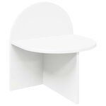vidaXL Table de chevet Blanc 40 x 35 5 x 45 5 cm Bois d’ingénierie
