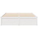 vidaXL Cadre de lit sans matelas blanc 140x200 cm bois de pin massif