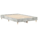 Lit vidaXL 120x190 cm Gris Béton en Bois Ingenierie