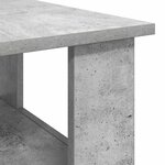 vidaXL Table basse Gris béton 90 x 50 x 45 cm Bois d'ingénierie