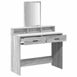 vidaXL Table de Toilette avec tiroir Gris Sonoma 100 x 41 x 140 cm