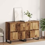 vidaXL Buffet 2 Pièces Bois ancien 60 x 35 x 70 cm