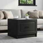 vidaXL Table basse Noir 49 x 50 x 37 cm Bois d'ingénierie