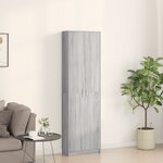 vidaXL Armoire Gris Sonoma 55x25x189 cm en bois d'ingénierie