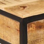 vidaXL Cabinet de chevet 40x35x50 cm Bois massif de manguier brut