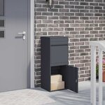 vidaXL Boîte de dépôt de colis Anthracite 41 x 38 x 103 cm Acier
