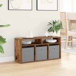 vidaXL Basboard avec tiroir Bois ancien 87 x 27 5 x 43 cm