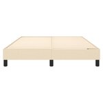 vidaXL Cadre de lit Crème 140 x 200 cm Tissu