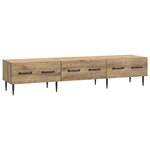 vidaXL Meuble TV Chêne artisanal 147 x 34 5 x 30 cm Bois d'ingénierie