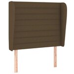 vidaXL Sommier à lattes de lit avec matelas Marron foncé 100x200 cm