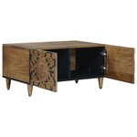 vidaXL Table basse Marron 80 x 50 x 40 cm Bois de mangue massif
