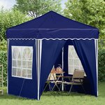vidaXL Tente de fête pop-up 195 x 195 x 245 cm Bleu Tissu Oxford