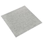 vidaXL Dalles de tapis de sol 20 Pièces 5 m² 50x50 cm Gris clair