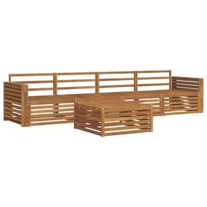 vidaXL Ensemble de canapés d'extérieur 5 pc Naturel