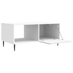 vidaXL Table basse Blanc 90 x 50 x 40 cm Bois d'ingénierie