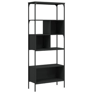 vidaXL Bibliothèque 5 niveaux noir 76x33x188 5 cm bois d'ingénierie