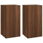 vidaXL Meubles TV 2 Pièces Chêne marron 30 5x30x60 cm Bois d'ingénierie