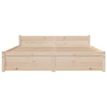 vidaXL Cadre de lit sans matelas bois massif 160x200 cm