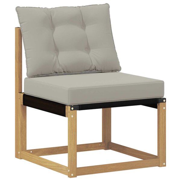 vidaXL Sofa de milieu extérieur Blanc