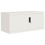 vidaXL Classeur blanc 90x40x220 cm acier