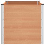 vidaXL Jardinière surélevée Marron 150 x 100 x 91 cm WPC et Aluminium