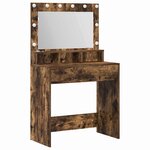 vidaXL Coiffeuse Chêne fumé 79 x 41 x 135 cm Bois d'ingénierie