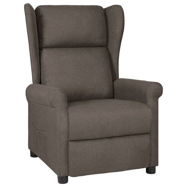 vidaXL Fauteuil inclinable Marron Tissu