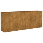 vidaXL Lit surélevé de jardin 200x40x80 cm acier corten