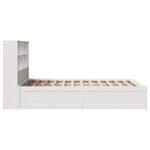 vidaXL Cadre de lit sans matelas blanc 140x190 cm bois de pin massif