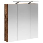 vidaXL Armoire Miroir de Salle de Bain Bois ancien 70 x 14 5 x 70 cm