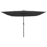 vidaXL Parasol de jardin 295 x 295 x 245 cm Polyester et Acier