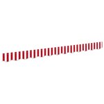 vidaXL Auvent Valence pour Cadre de 2.5 m Rouge et Blanc 2.3x0.2 m
