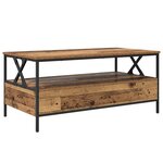 vidaXL Table basse Bois ancien 100 x 51 x 45 cm Bois d'ingénierie