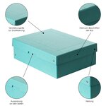 Purebox Pastel A4 100mm - Bleu Pastel - X 5 - Falken