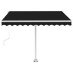 vidaXL Auvent automatique sur pied 300x250 cm Anthracite