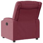 vidaXL Fauteuil inclinable Rouge bordeaux Tissu