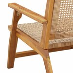vidaXL Mobilier de jardin 2 Pièces Beige 67 x 78 x 73cm