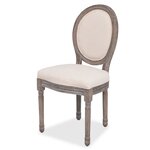 vidaXL Chaises à manger lot de 6 crème tissu