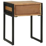 vidaXL Cabinet de chevet Marron 40 x 35 x 50 cm Bois d'acacia massif