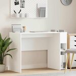 vidaXL Bureau Blanc 109 x 50 x 78 cm Bois d'ingénierie