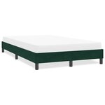 vidaXL Cadre de lit sans matelas vert foncé 120x210 cm velours