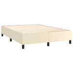 vidaXL Cadre de lit sans matelas crème 140x190 cm similicuir